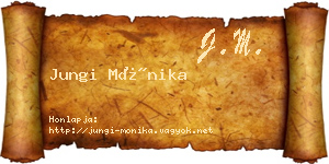 Jungi Mónika névjegykártya